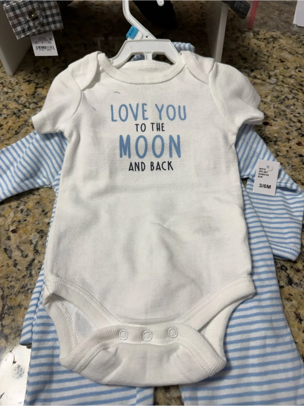 Boys Bundle Duck Goose Capt'n Sailboat Blue Baby One-Piece Set + #5